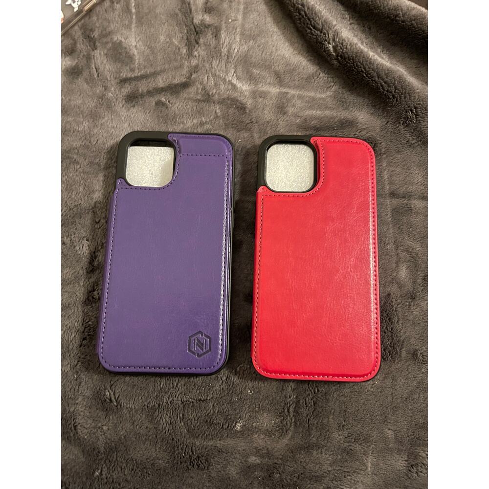 Phone wallet folio phone case bundle - 12 pro max